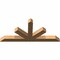 Ekena Millwork Saratoga Timber Gable Bracket, Western Red Cedar, 48"W x 22"H x 3 1/2"D x 3 1/2"F, 11/12 Pitch GBW048X22X0404SAR00SWR - alternate 3